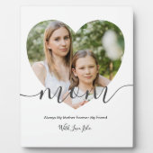 Foto-Geschenk für Mama in modernem Chic Fotoplatte (Vorderseite)