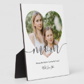 Foto-Geschenk für Mama in modernem Chic Fotoplatte (Seite)