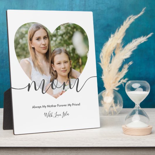 Foto-Geschenk für Mama in modernem Chic Fotoplatte (Seite)