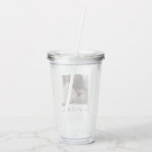 Foto-Geschenk für Mama mit Lid & Straw Acryltrinkbecher (Rückseite)