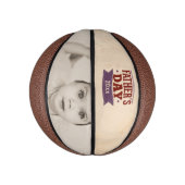 Foto-Geschenk für personalisierte Väter Mini Basketball (Vertikal)