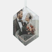 Foto Geschenk für Personalisiertes Glas Ornament Aus Glas (Vorderseite Links)