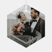 Foto Geschenk für Personalisiertes Glas Ornament Aus Glas (Rückseite)