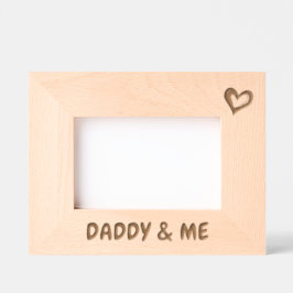 Foto-Geschenk für Vater, Daddy & Me Bilderrahmen, Geätzte Rahmen