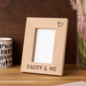 Foto-Geschenk für Vater, Daddy & Me Bilderrahmen, Geätzte Rahmen (Linke Ecke)