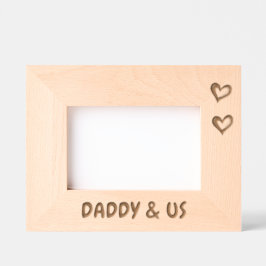 Foto-Geschenk für Vater, Daddy und US-Bilderrahmen Geätzte Rahmen