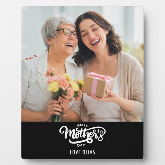 Foto Geschenk Glücklichen Muttertag Fotoplatte (Vorderseite)