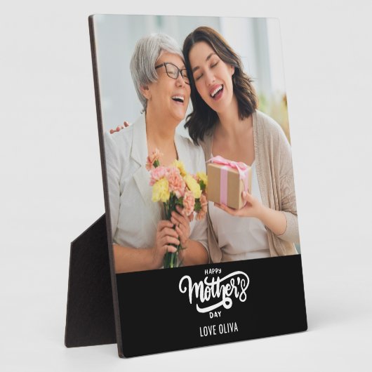 Foto Geschenk Glücklichen Muttertag Fotoplatte (Seite)