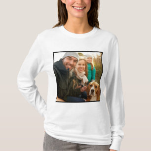 Foto Geschenk Modernes Personalisiertes Foto T-Shirt