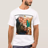 Foto Geschenk | Modernes Personalisiertes Foto T-Shirt (Vorderseite)