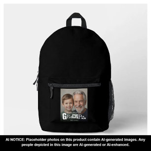 Foto-Geschenk Weltbester Opa Gründungjahr Bedruckter Rucksack