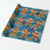 Foto Geschenk Wrap Gingerbread Mann HAMbWG Geschenkpapier (Ungerollt)