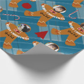 Foto Geschenk Wrap Gingerbread Mann HAMbWG Geschenkpapier (Ecke)