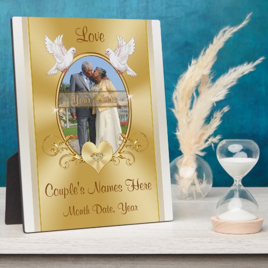 Foto, Geschenk zum 50. Geburtstag, Plaques Fotoplatte (Seite)