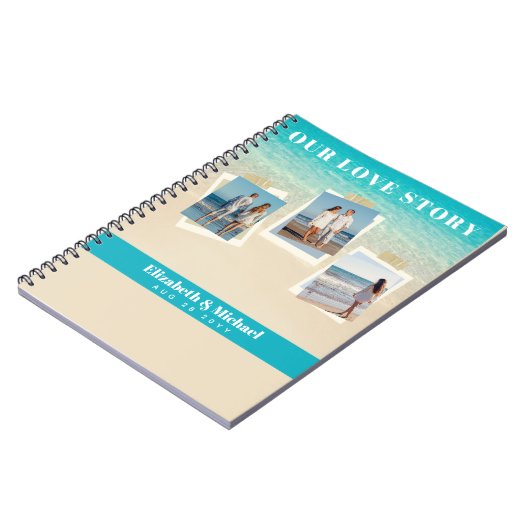 FOTO Geschenke für Neukunden UNSERE LIEBE GESCHICH Notizblock (Linke Seite)