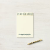 FOTO Geschenke für Neukunden UNSERE LIEBE GESCHICH Post-it Klebezettel (Auf Schreibtisch)