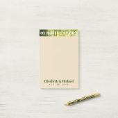 FOTO Geschenke für Neukunden UNSERE LIEBE GESCHICH Post-it Klebezettel (Auf Schreibtisch)