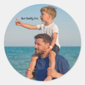 Foto-Geschenke für Papa Aufkleber (Vorderseite)
