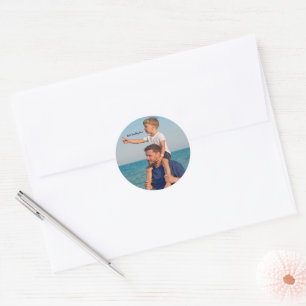 Foto-Geschenke für Papa Aufkleber