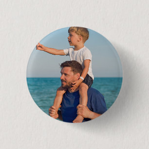 Foto-Geschenke für Papa Aufkleber Button