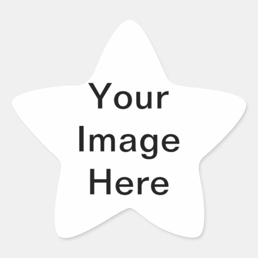 Foto-Geschenke hinzufügen, Anpassbares Zubehör Stern-Aufkleber (Vorderseite)