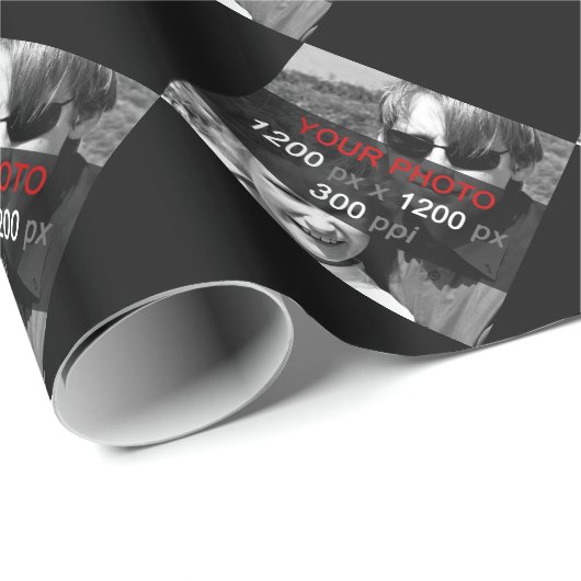 Foto-Geschenkpapier für persönliche Kreationen Geschenkpapier (Rolleneckpunkt)