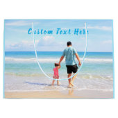 Foto-Geschenktasche für Ihre Fotos VATER Große Geschenktüte (Vorderseite)