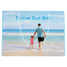 Foto-Geschenktasche für Ihre Fotos VATER Große Geschenktüte