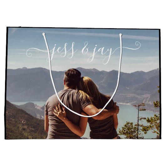 Foto-Geschenktasche Große Geschenktüte (Rückseite)