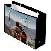 Foto-Geschenktasche Große Geschenktüte (Vorderseite Schrägansicht)