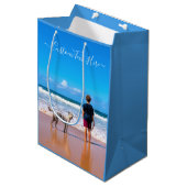 Foto-Geschenktüte für Ihre Haustiere Fotos Mittlere Geschenktüte (Vorderseite Schrägansicht)