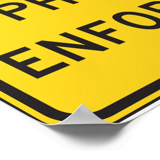 Foto-gestärktes Sign Poster (Ecke)