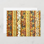 Foto "getrocknete Pasta" Postkarte (Vorne/Hinten)