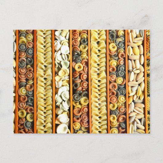 Foto "getrocknete Pasta" Postkarte (Vorderseite)