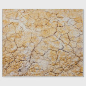 Foto getrockneter brauner Erde Geschenkpapier (Flach)