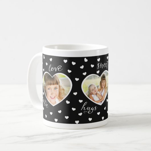 Foto-Gewohnheits-Tasse der Schatz-3 Kaffeetasse (Vorderseite Links)
