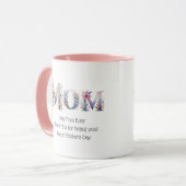 FOTO gibt Müttern Geburtstag Blumenbester Tag MAMA Tasse (Vorderseite Links)