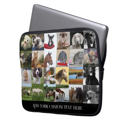 FOTO GIFTS MAMA VATER GRANDPA GRANDMA PETS FREUNDE LAPTOPSCHUTZHÜLLE (Vorderseite Links)