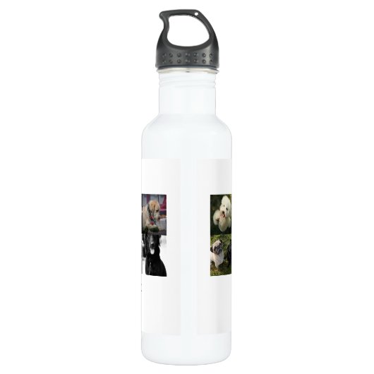 FOTO GIFTS VORLAGEN FAMILIENFREUNDE PETS CUSTOM EDELSTAHLFLASCHE (Rückseite)