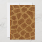 Foto Giraffe Abschluss Einladung (Rückseite)