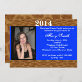 Foto Giraffe Abschluss Einladung (Vorne/Hinten)