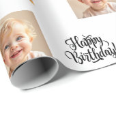 Foto-Giraffe-Geburtstag-Geschenkpapier Geschenkpapier (Rolleneckpunkt)