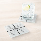 Foto Glasuntersetzer (Schrägansicht)