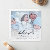 Foto glaubt Skriptname Weihnachten glücklichen Url Mitteilungskarte (Vorderseite/Rückseite Beispiel)