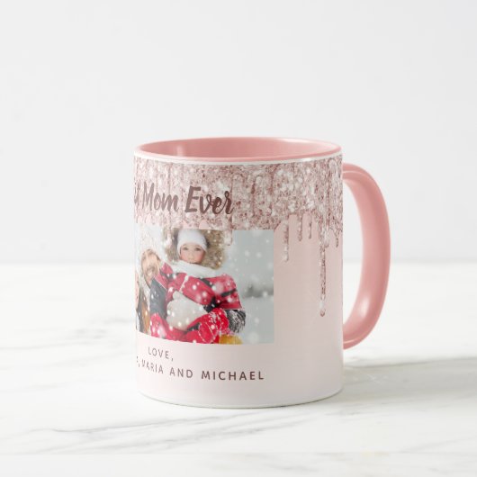 Foto Glitzer rot Tasse (VorderseiteRechts)