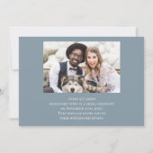 Foto glücklich immer nach Hochzeit Empfang Party Einladung (Rückseite)