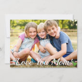 Foto, glücklicher Muttertag Einladung (Vorderseite)