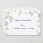 Foto, glücklicher Muttertag Einladung (Rückseite)