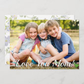 Foto, glücklicher Muttertag Einladung (Vorne/Hinten)