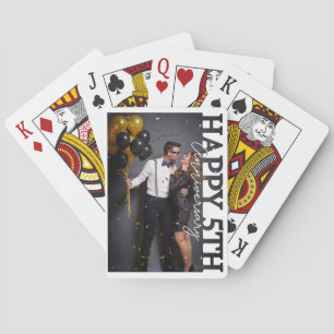 Foto Glückliches 5. Jubiläum Spielkarte   Persona